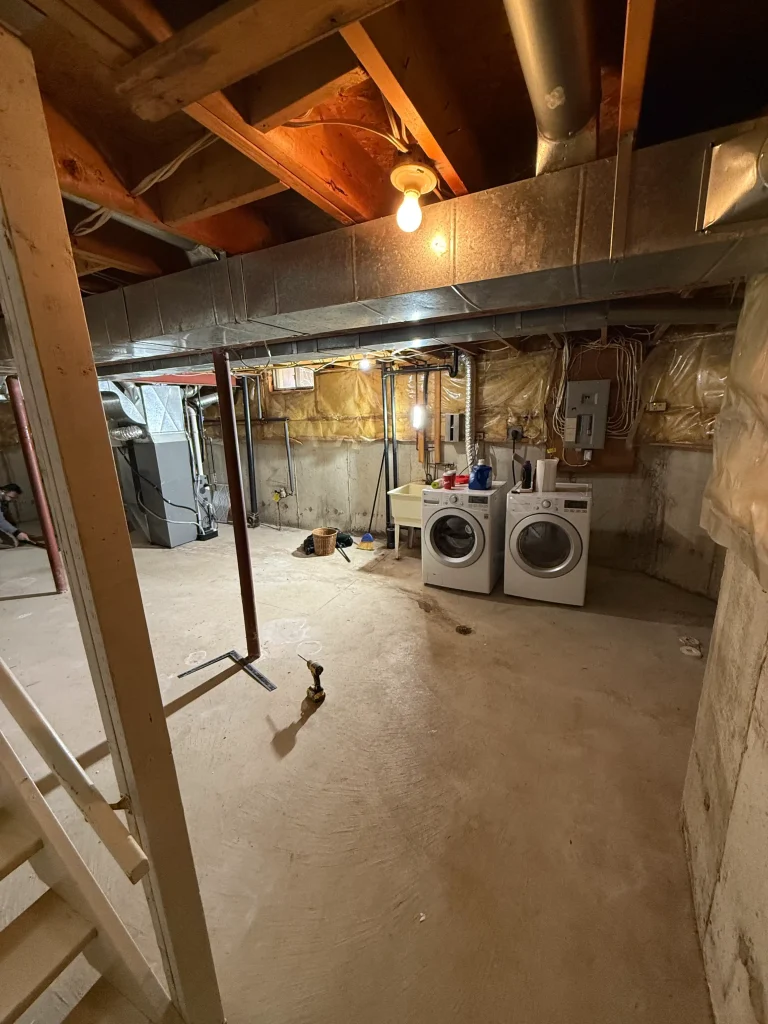 Central Oakville basement before