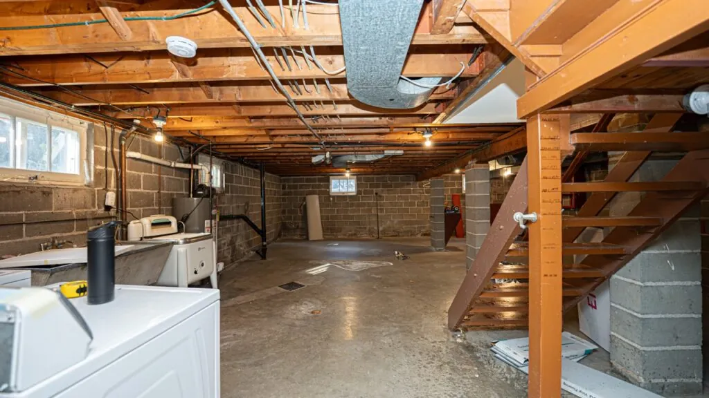 Headon Forest, Burlington basement before