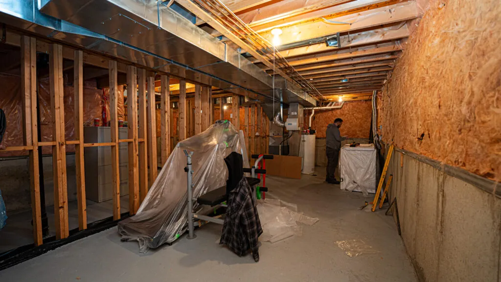 West Oak Trails, Oakville basement before